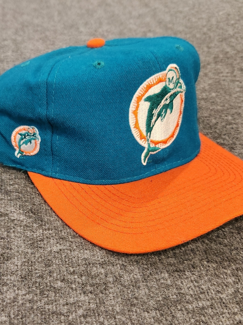 American Needle Vintage 90s Miami Dolphins Blockhead Snapback Hat